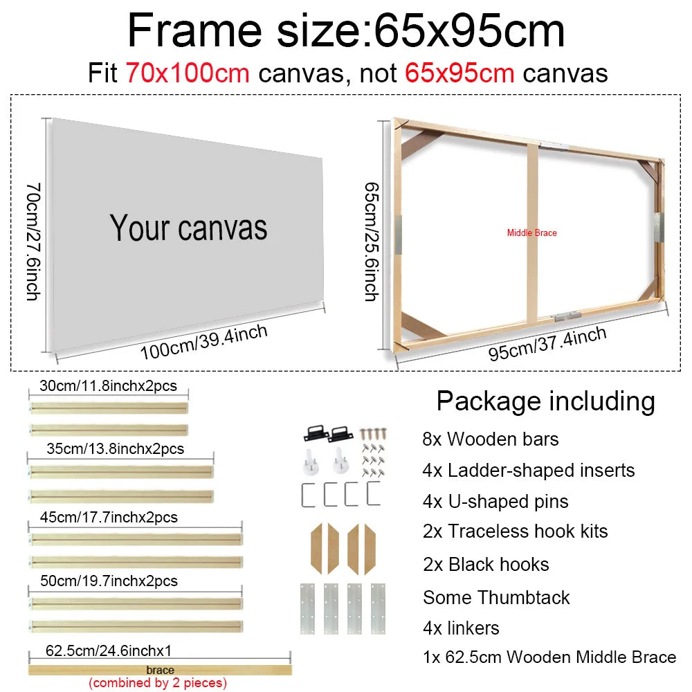 Wood Canvas Stretcher Frame Kit