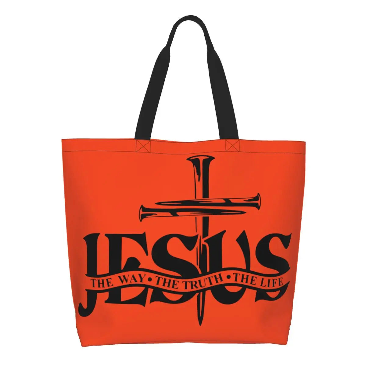 Jesus – The Way, The Truth, The Life Canvas Tote Bag