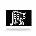 Jesus Saved My Life Crown of Thorns Flag