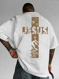 Jesus Cross Pattern T-Shirt