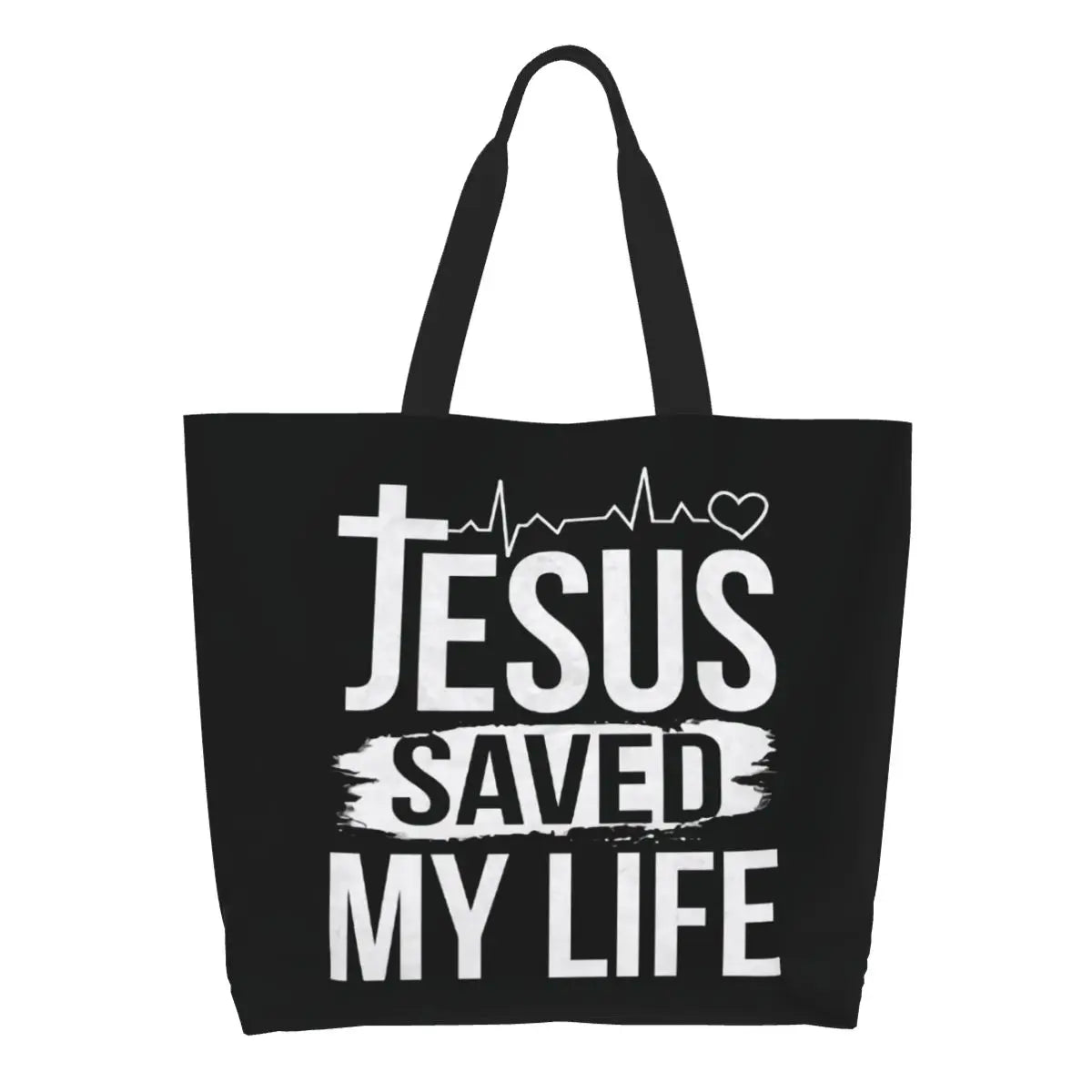 Jesus Saved My Life Tote Bag