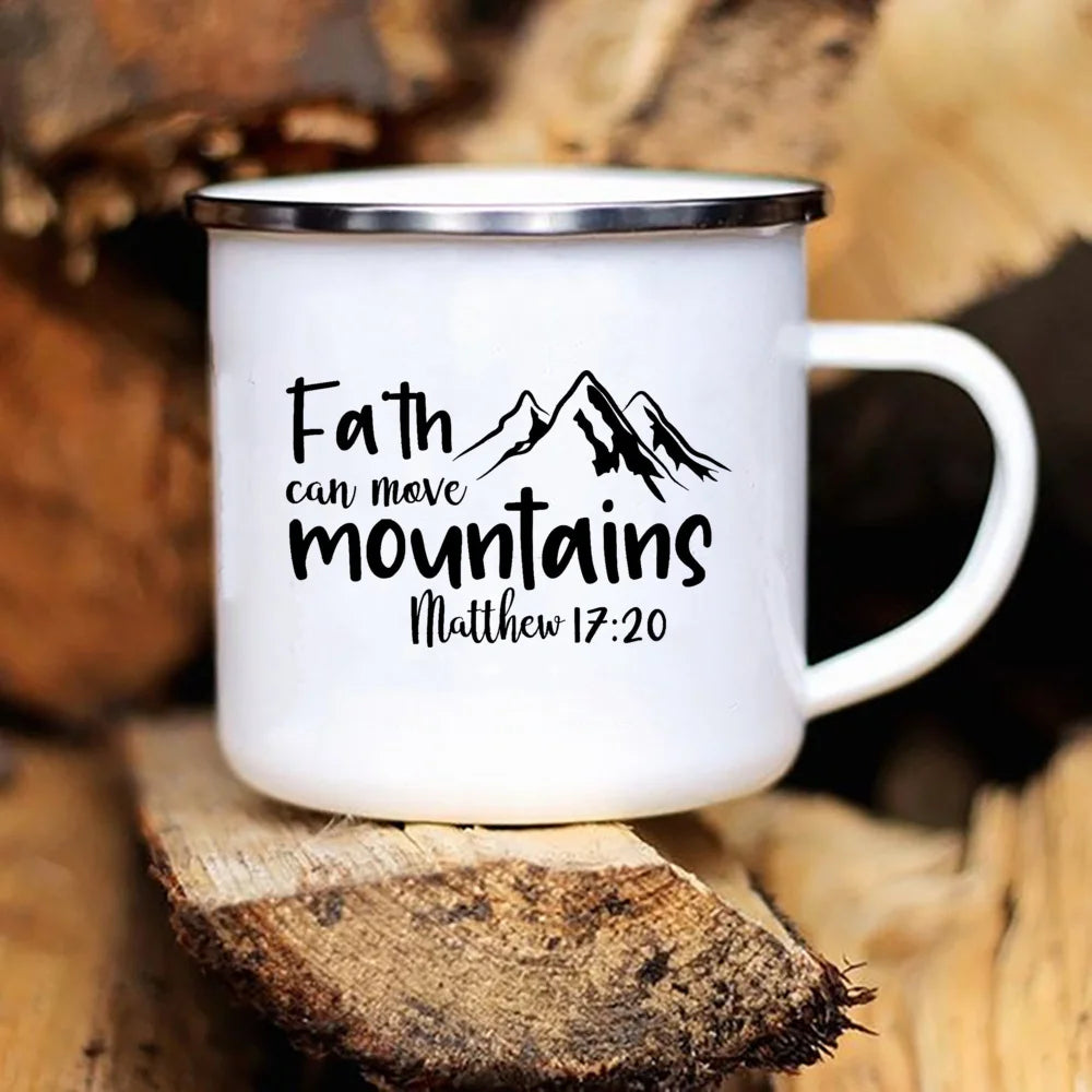 Faith Can Move Mountains Camping Mug Collection