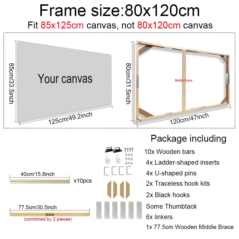 Wood Canvas Stretcher Frame Kit