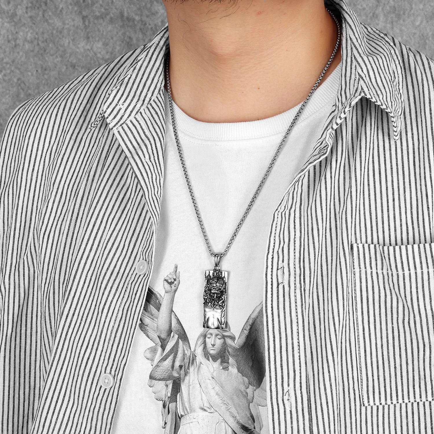 Face of God Pendant & Chain
