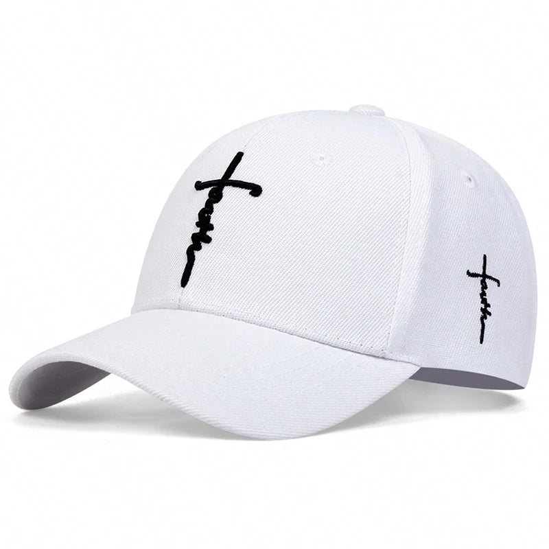 Faith Cross Embroidered Cap Collection