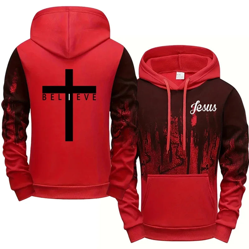 I BELIEVE Cross Hoodie