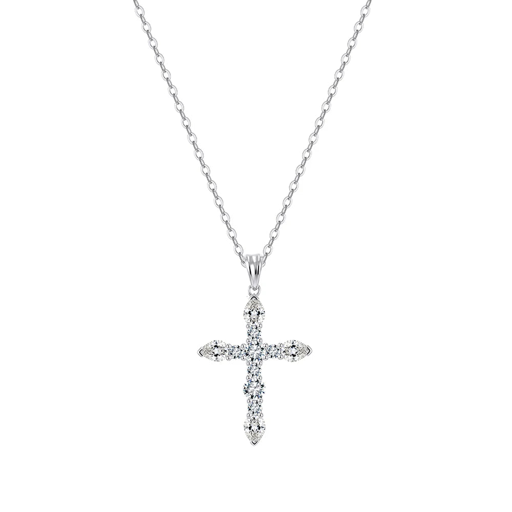 Diamond Cross Pendant Necklace