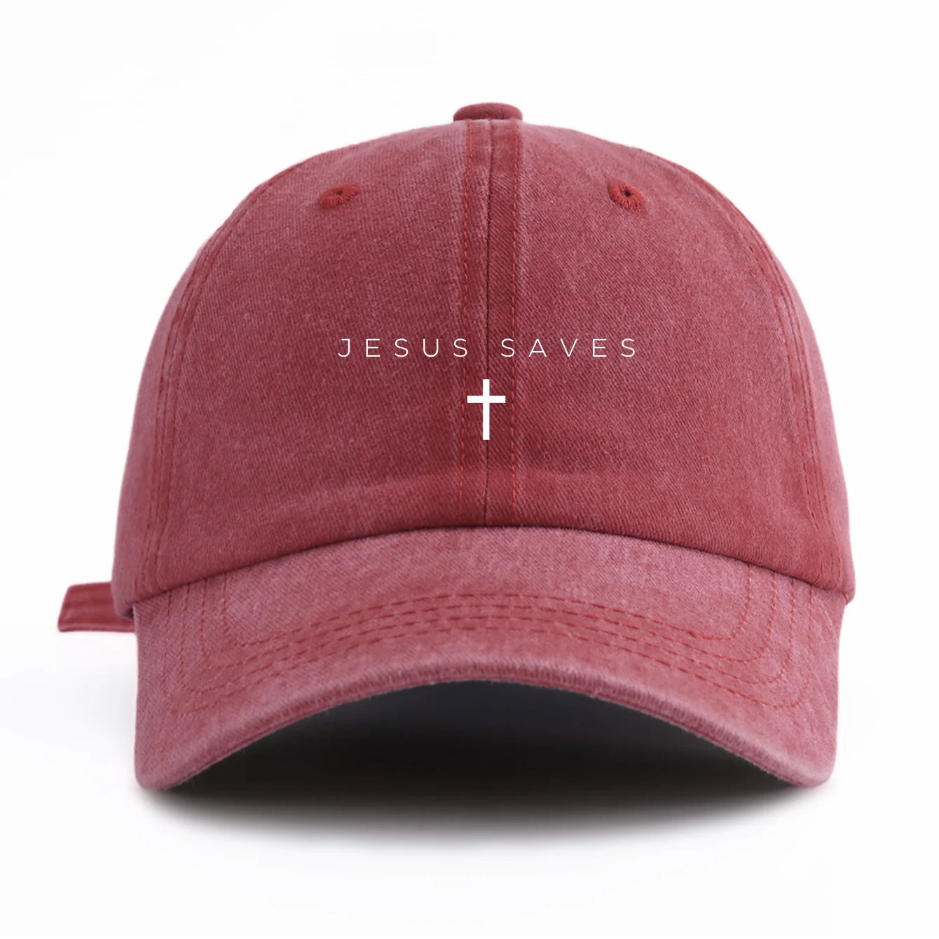 Jesus Saves Minimalist Washed Cap