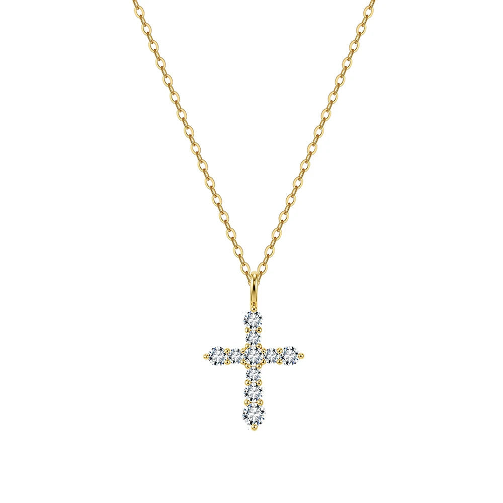Diamond Cross Pendant Necklace