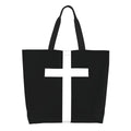 Bold Cross Canvas Tote Bag