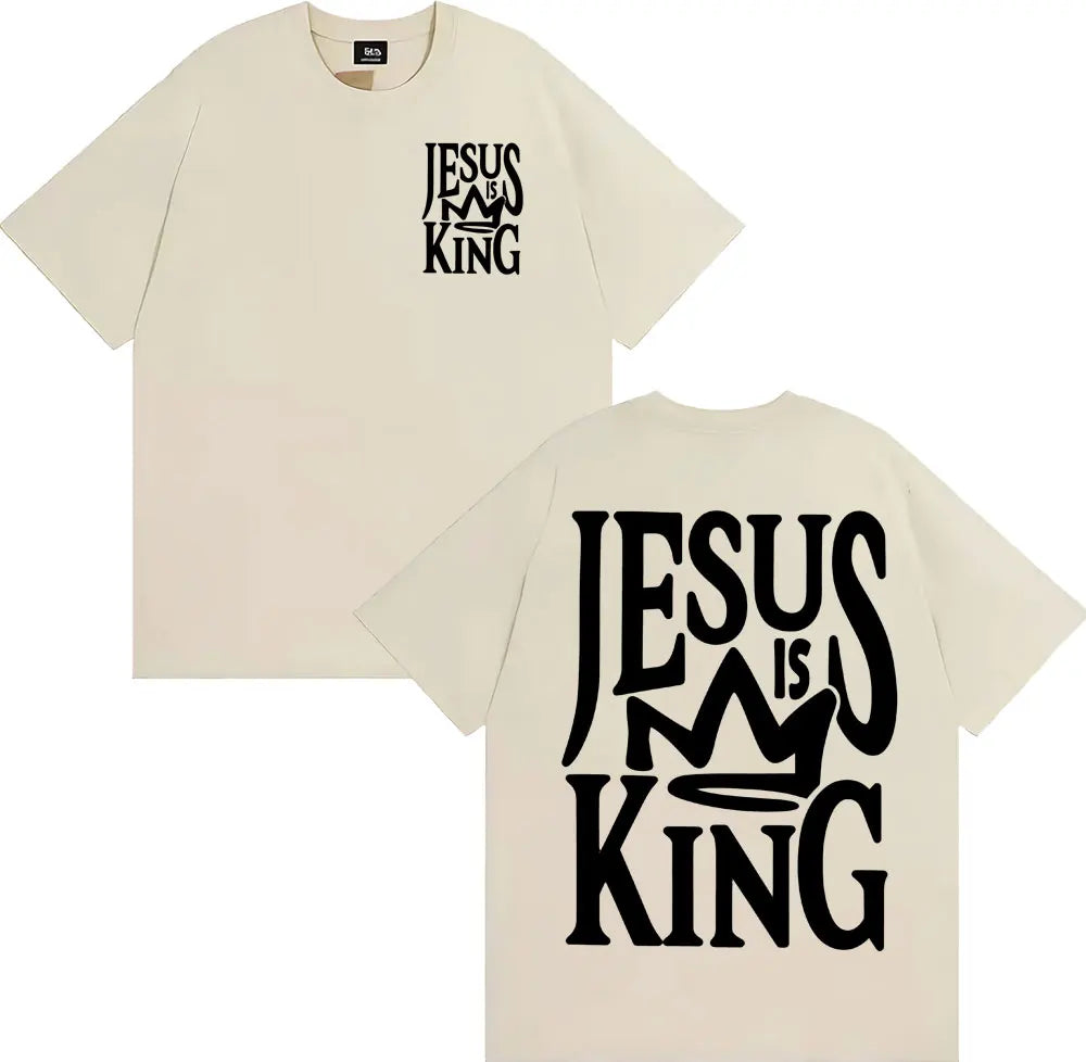 JESUS IS KING Oversized Vintage T-Shirt