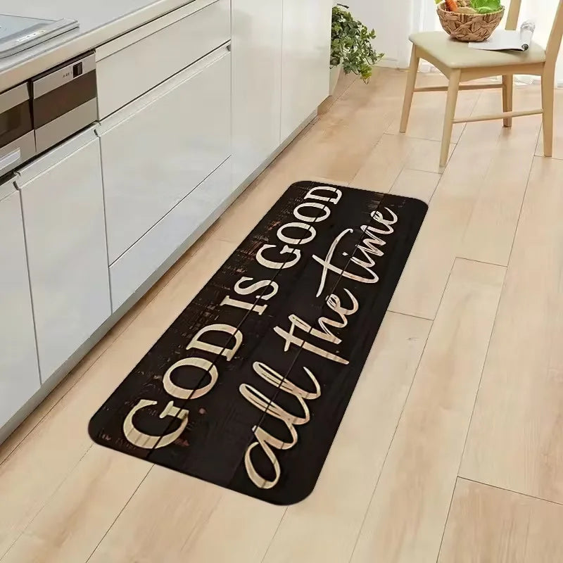 God Is Good All the Time Floor Mat