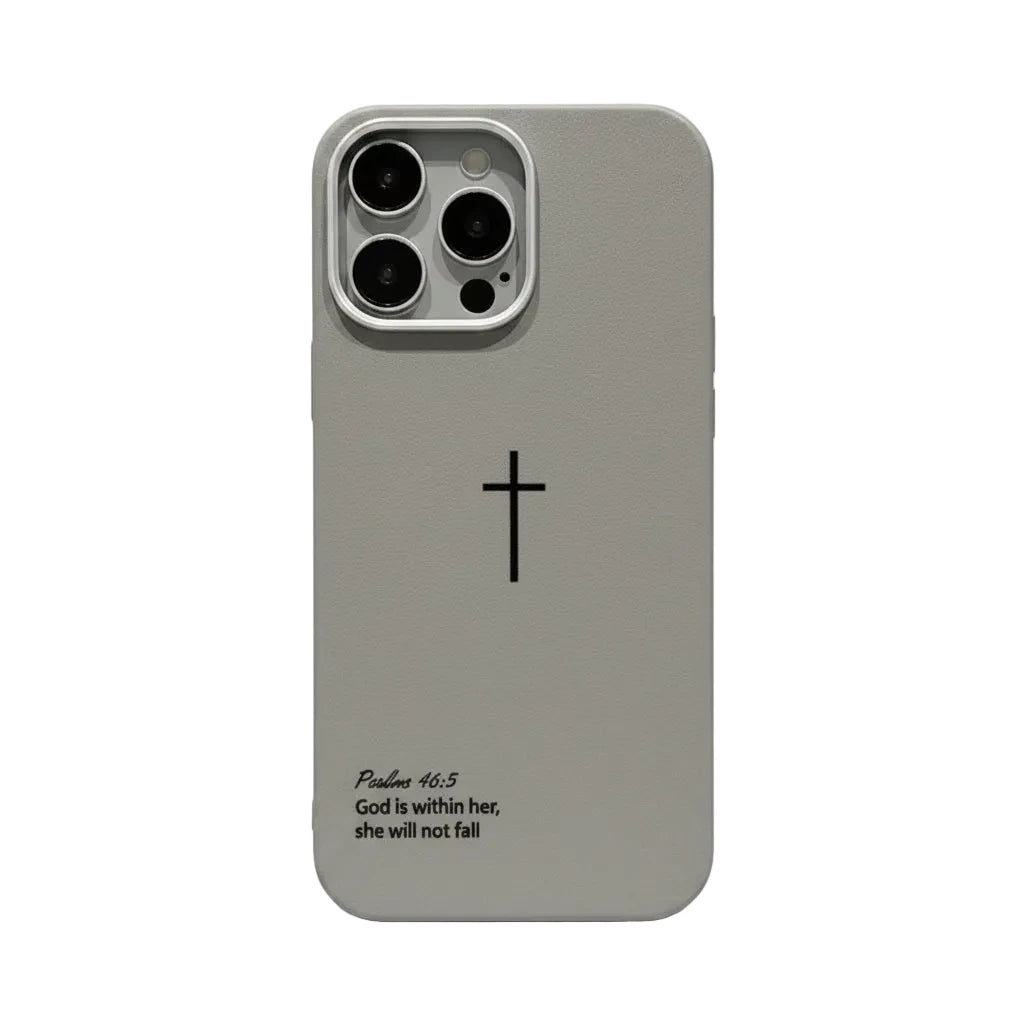 Psalms 46:5 Cross iPhone Case