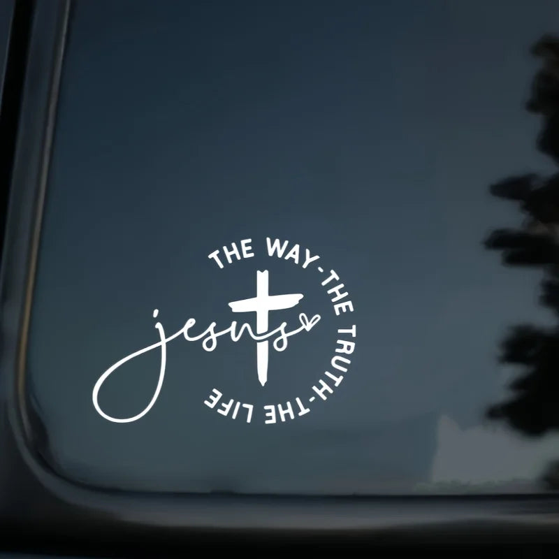 Jesus The Way The Truth The Life Car Sticker