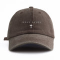 Jesus Saves Minimalist Washed Cap