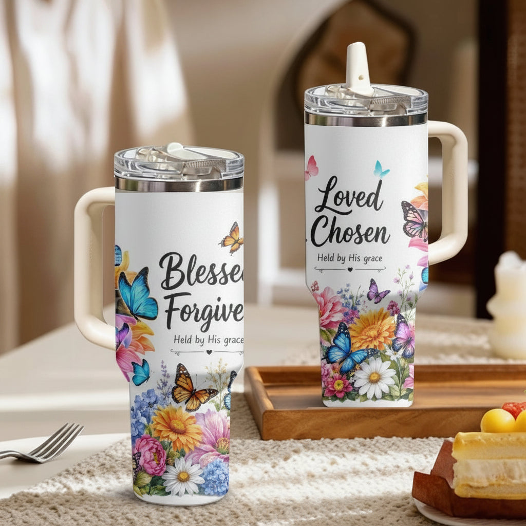 Floral Cross Insulated Tumbler Collection