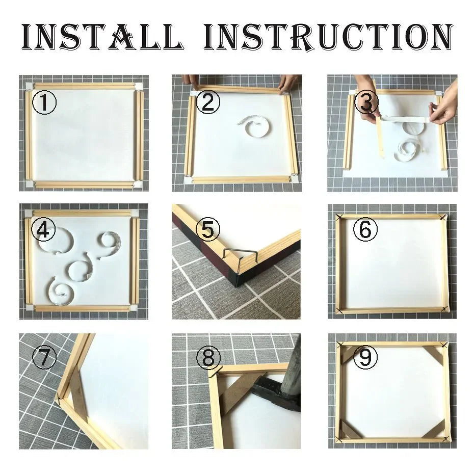Wood Canvas Stretcher Frame Kit
