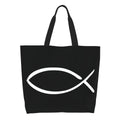 Jesus Fish Canvas Tote Bag