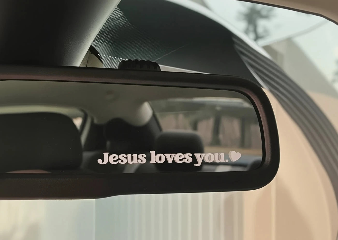 Jesus Loves You Car Sticker