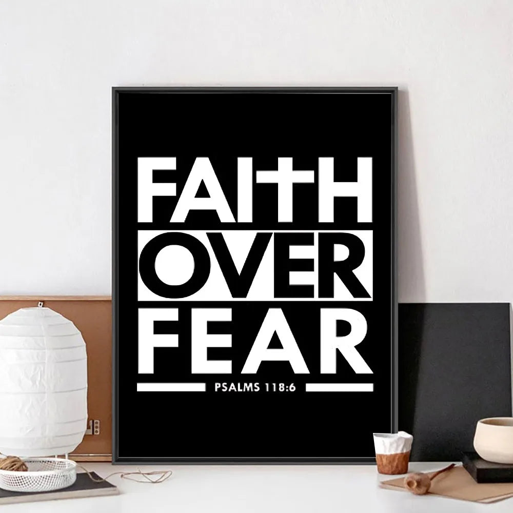 Christian Bedroom Canvas Poster Collection