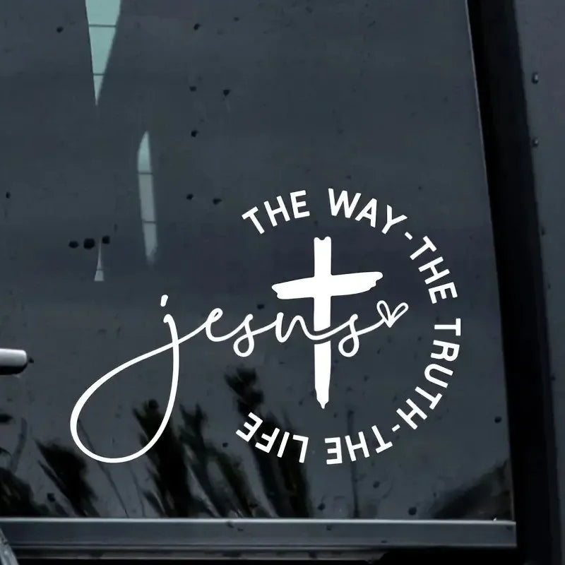 Jesus The Way The Truth The Life Car Sticker
