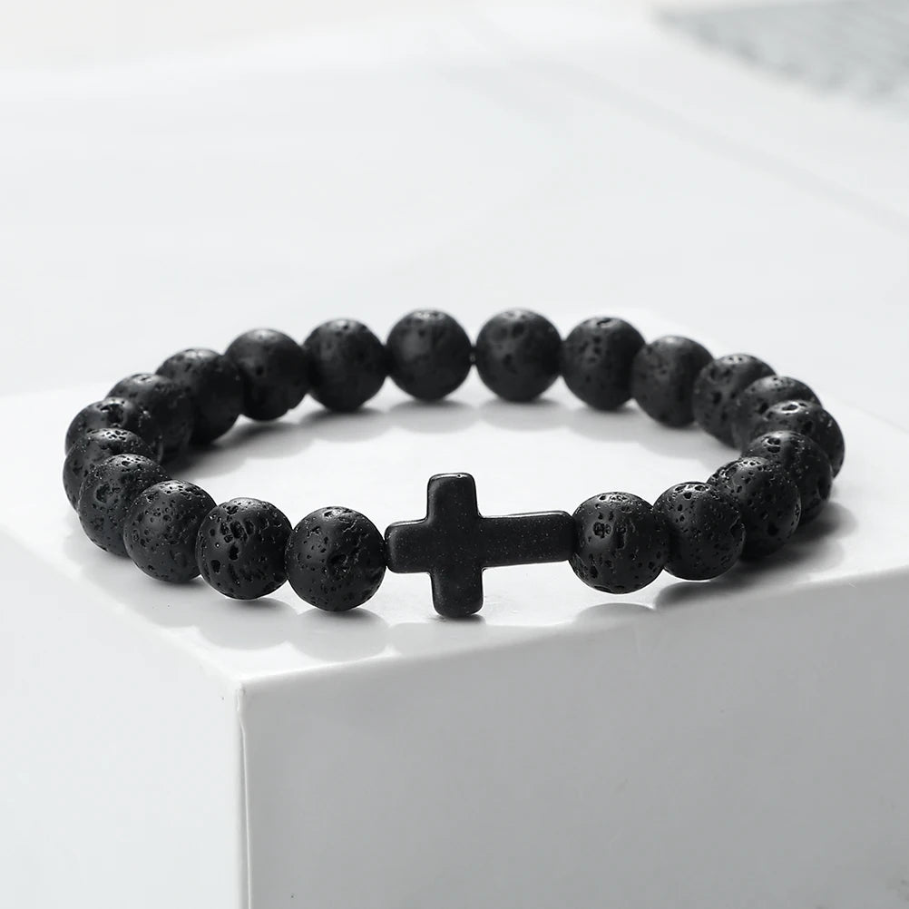 Natural Stone Onyx Beaded Bracelet Collection