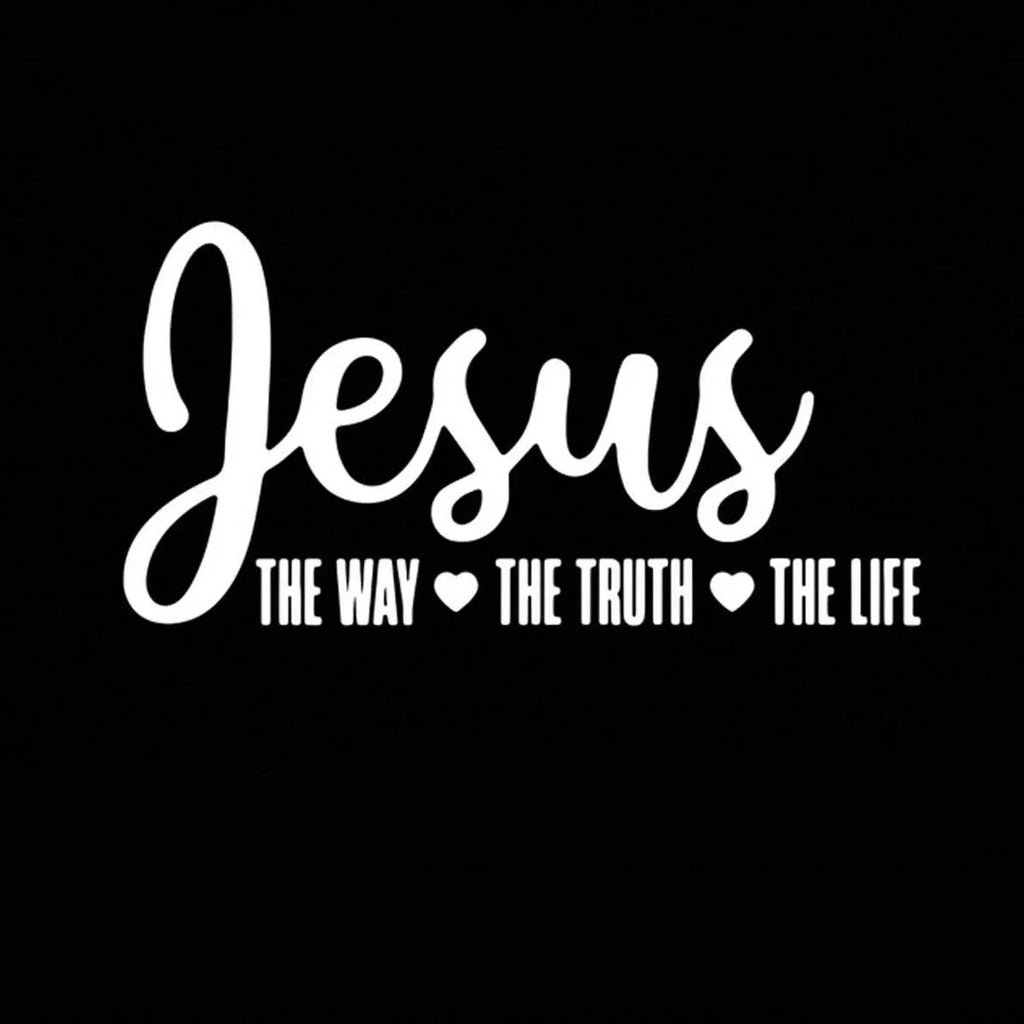 The Way, The Truth, The Life Heart Car Sticker