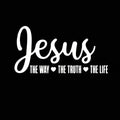 The Way, The Truth, The Life Heart Car Sticker