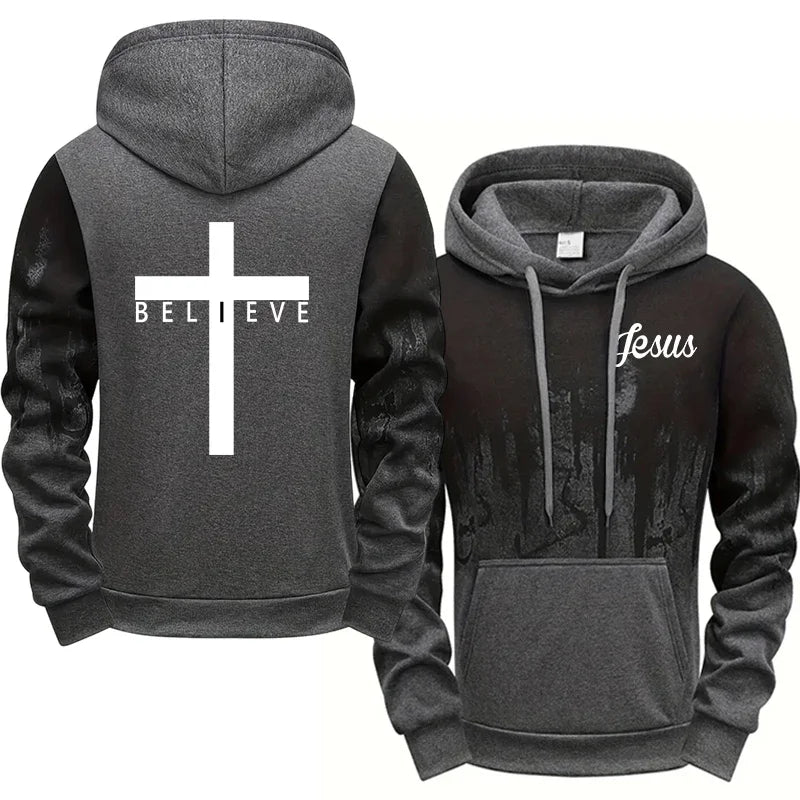 I BELIEVE Cross Hoodie