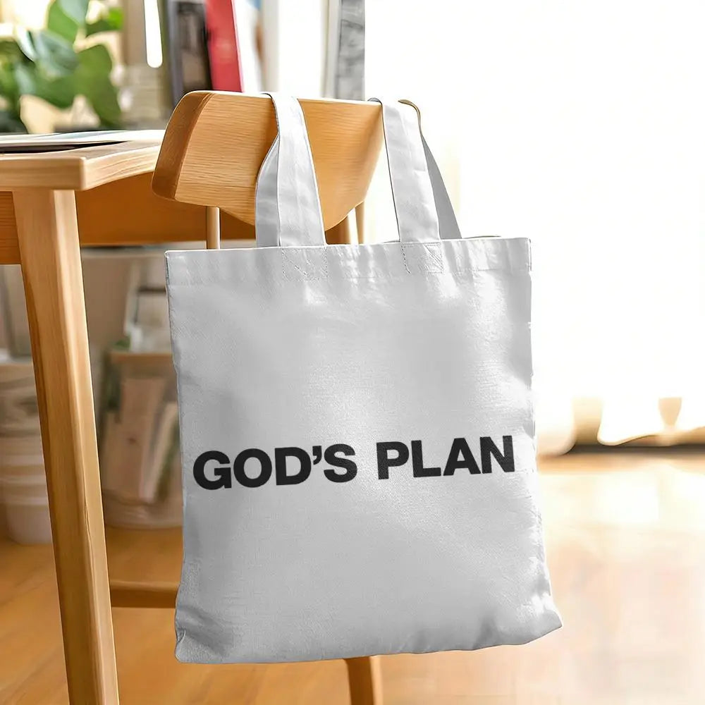 GOD'S PLAN Canvas Tote Bag Collection