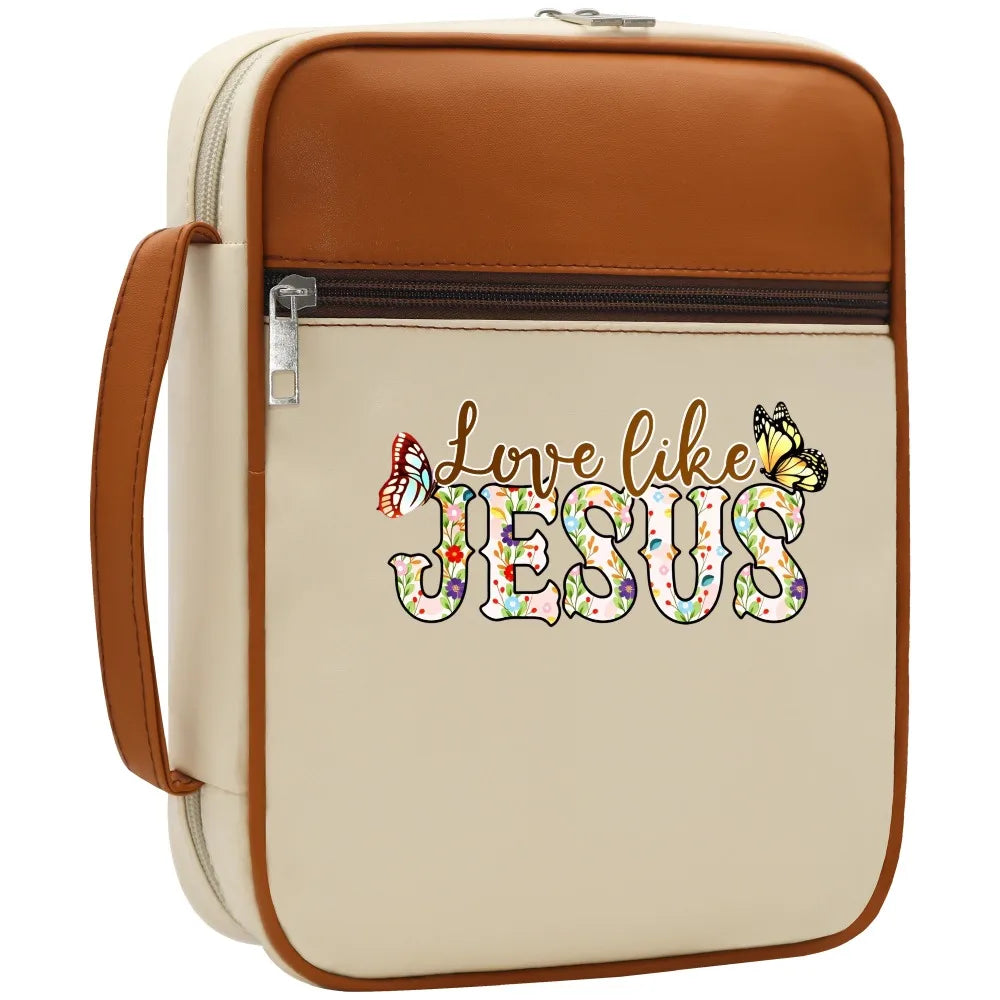 Love Like Jesus Floral Butterfly Bible Case