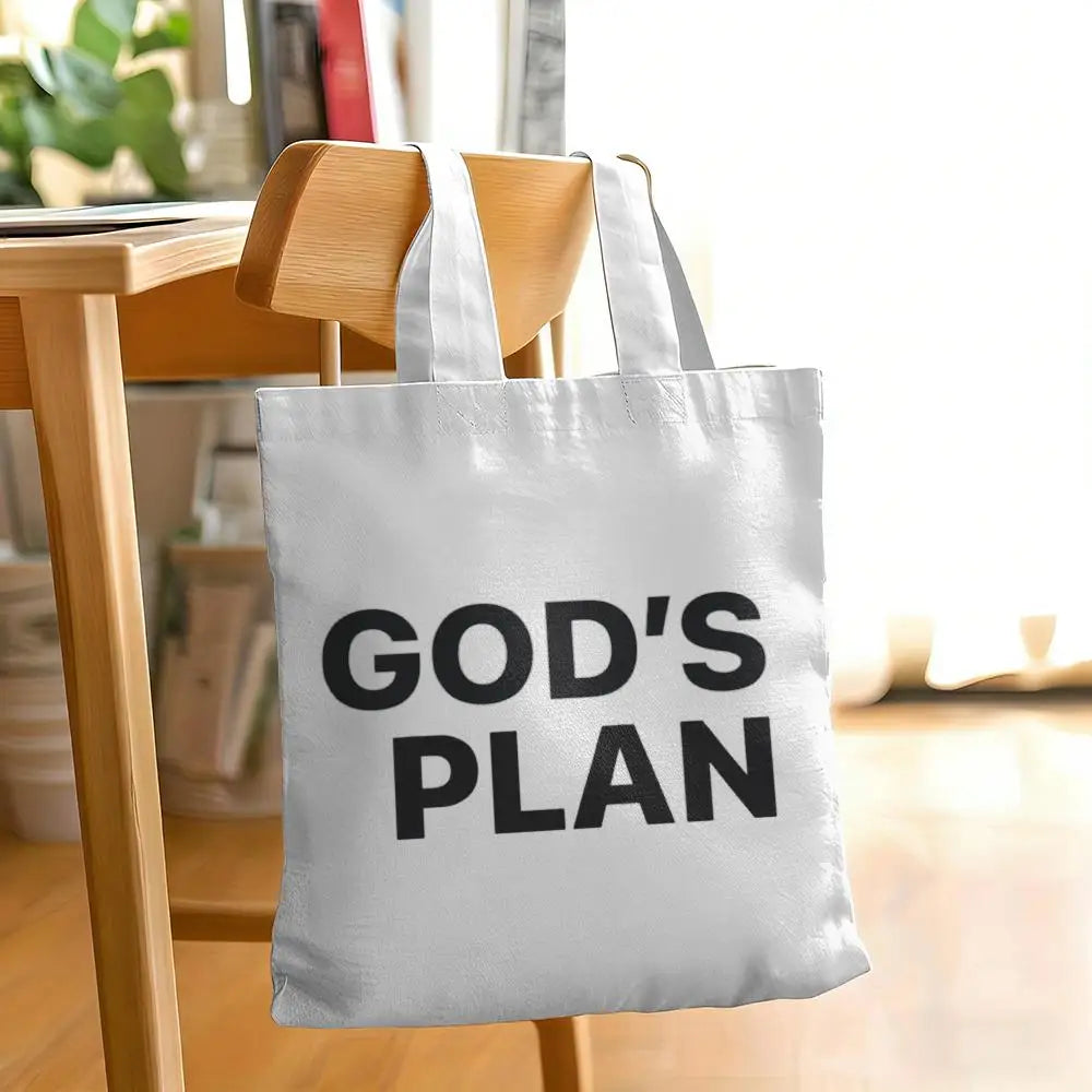 GOD'S PLAN Canvas Tote Bag Collection