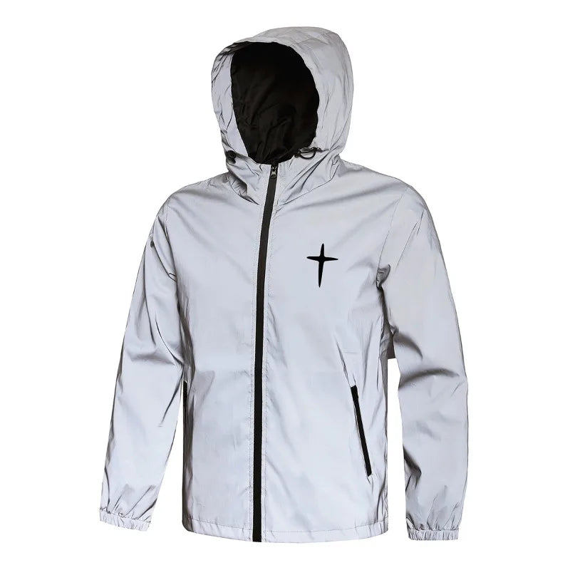 Reflective Fashion Cross Windbreaker