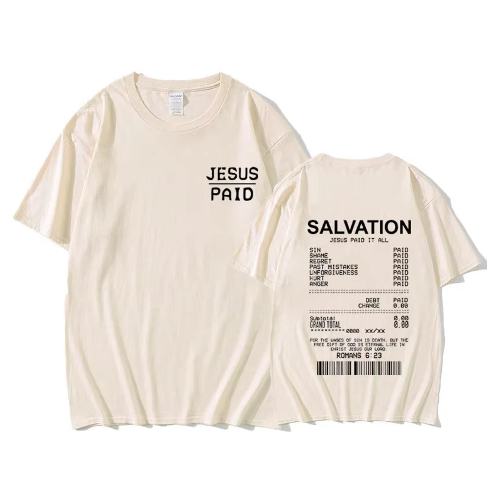 JESUS PAID Oversized T-Shirt Collection