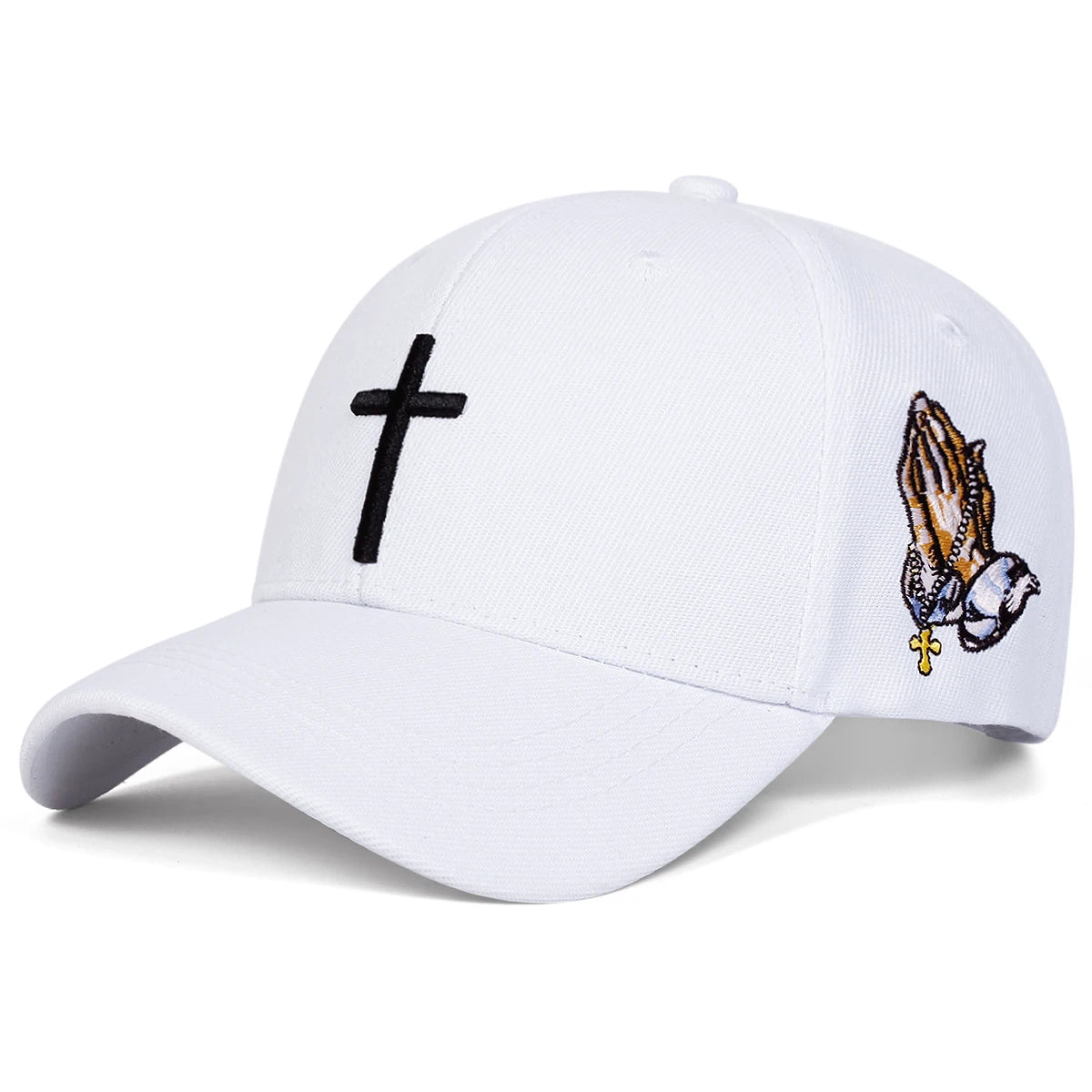 Cross & Praying Hands Baseball Cap