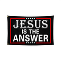 Jesus Is The Answer Flag