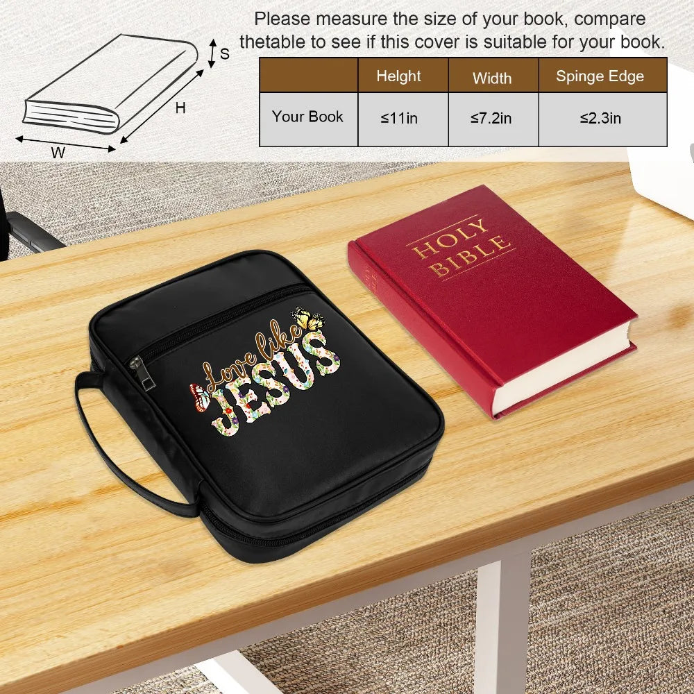 Love Like Jesus Floral Butterfly Bible Case
