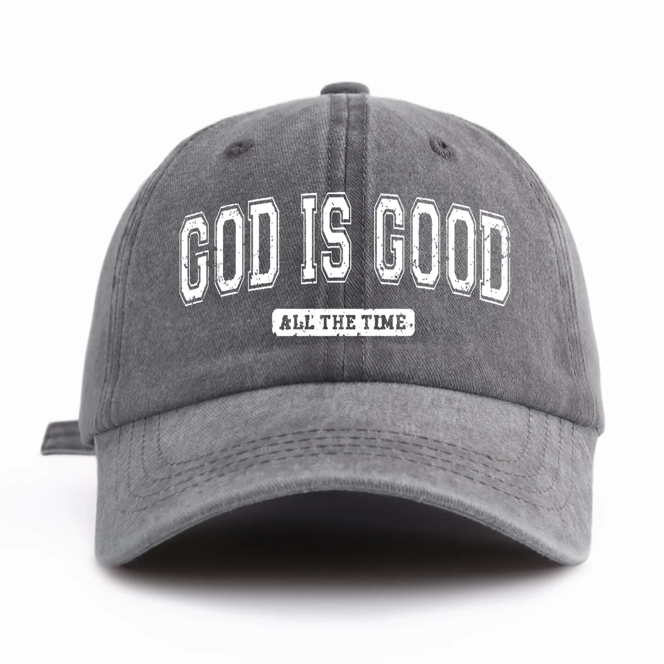 GOD IS GOOD Printed Water Washed Cap collection