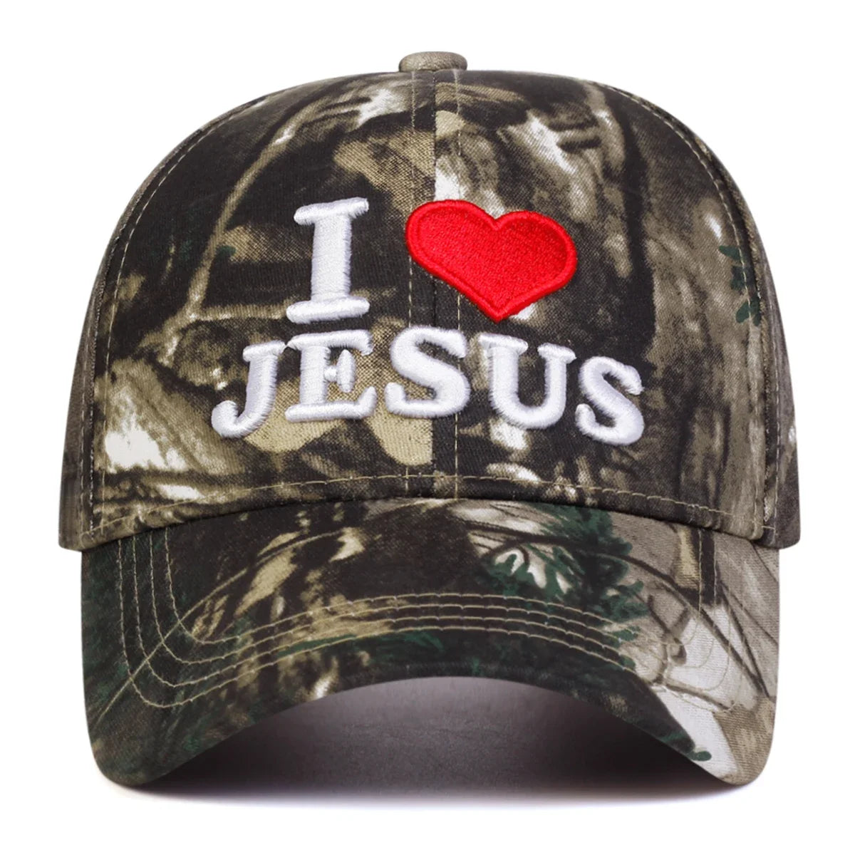 I Love Jesus Camo Cap