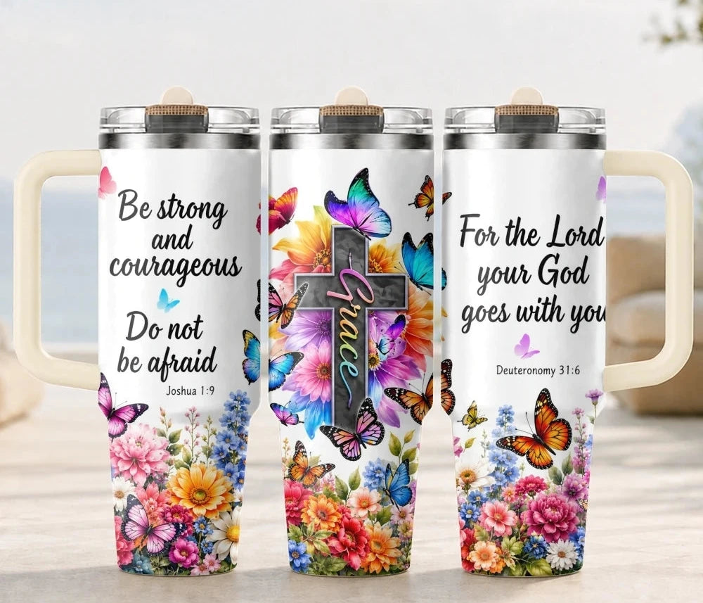 Floral Butterfly Insulated Tumbler Collection