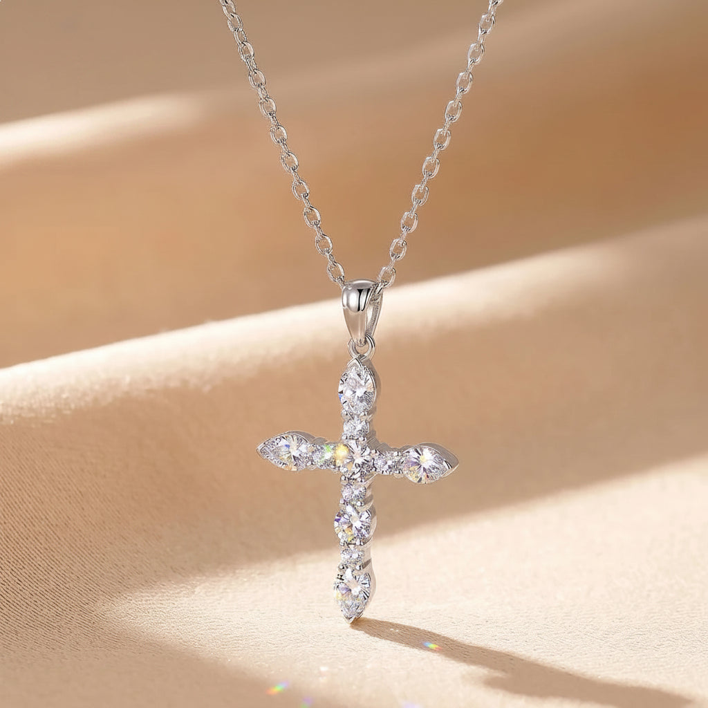 Diamond Cross Pendant Necklace