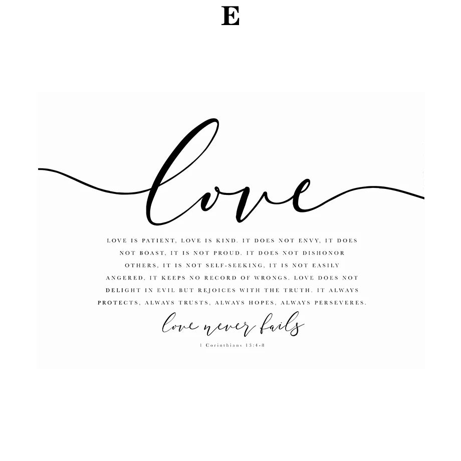 Inspirational Scripture Canvas Posters Collection