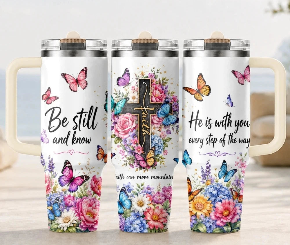 Floral Cross Insulated Tumbler Collection