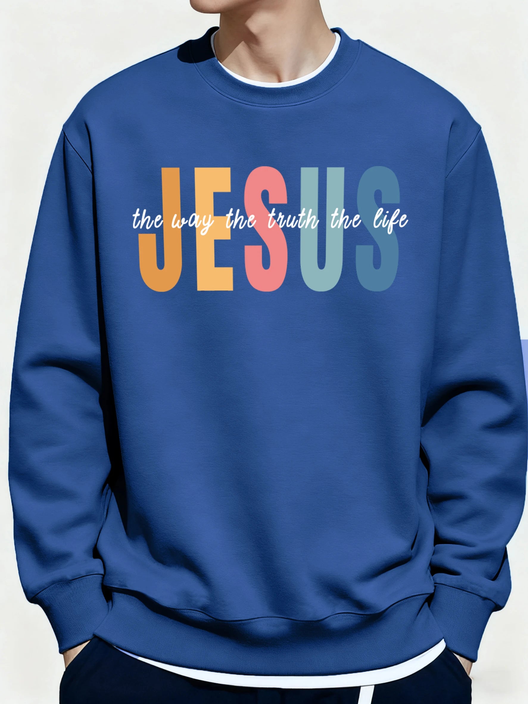 Jesus Color Letter Pullover Collection