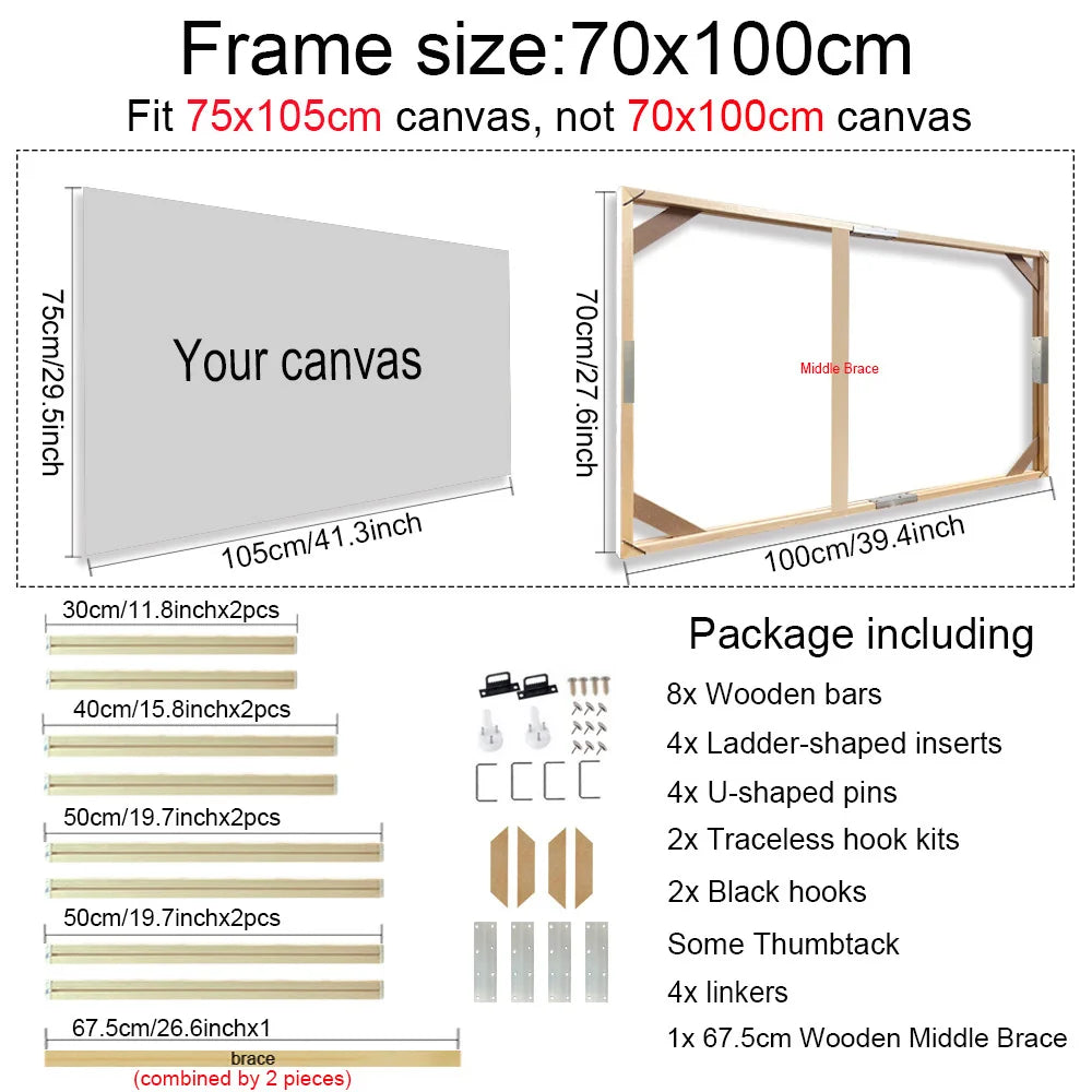 Wood Canvas Stretcher Frame Kit
