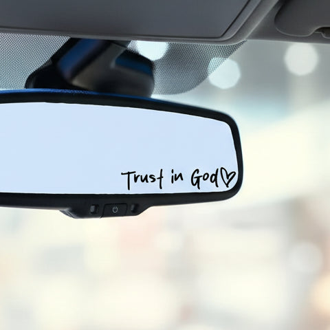Trust In God Car Sticker