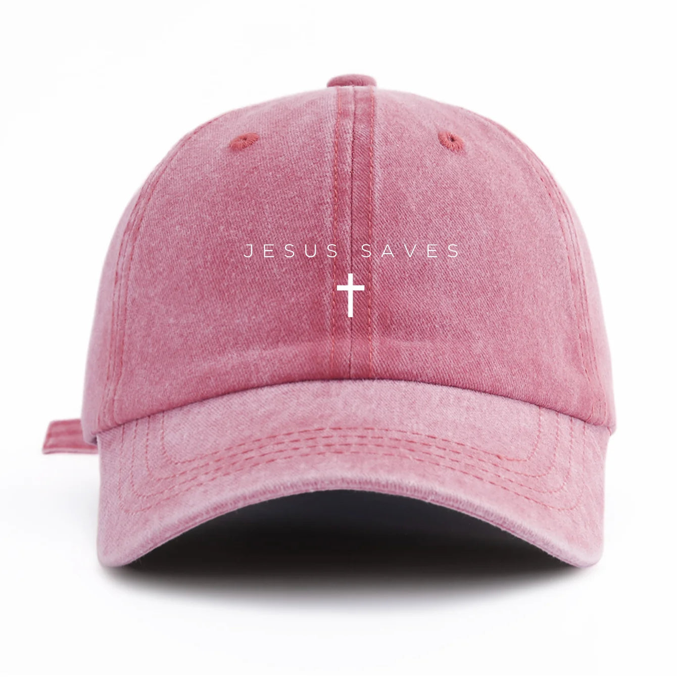 Jesus Saves Minimalist Washed Cap