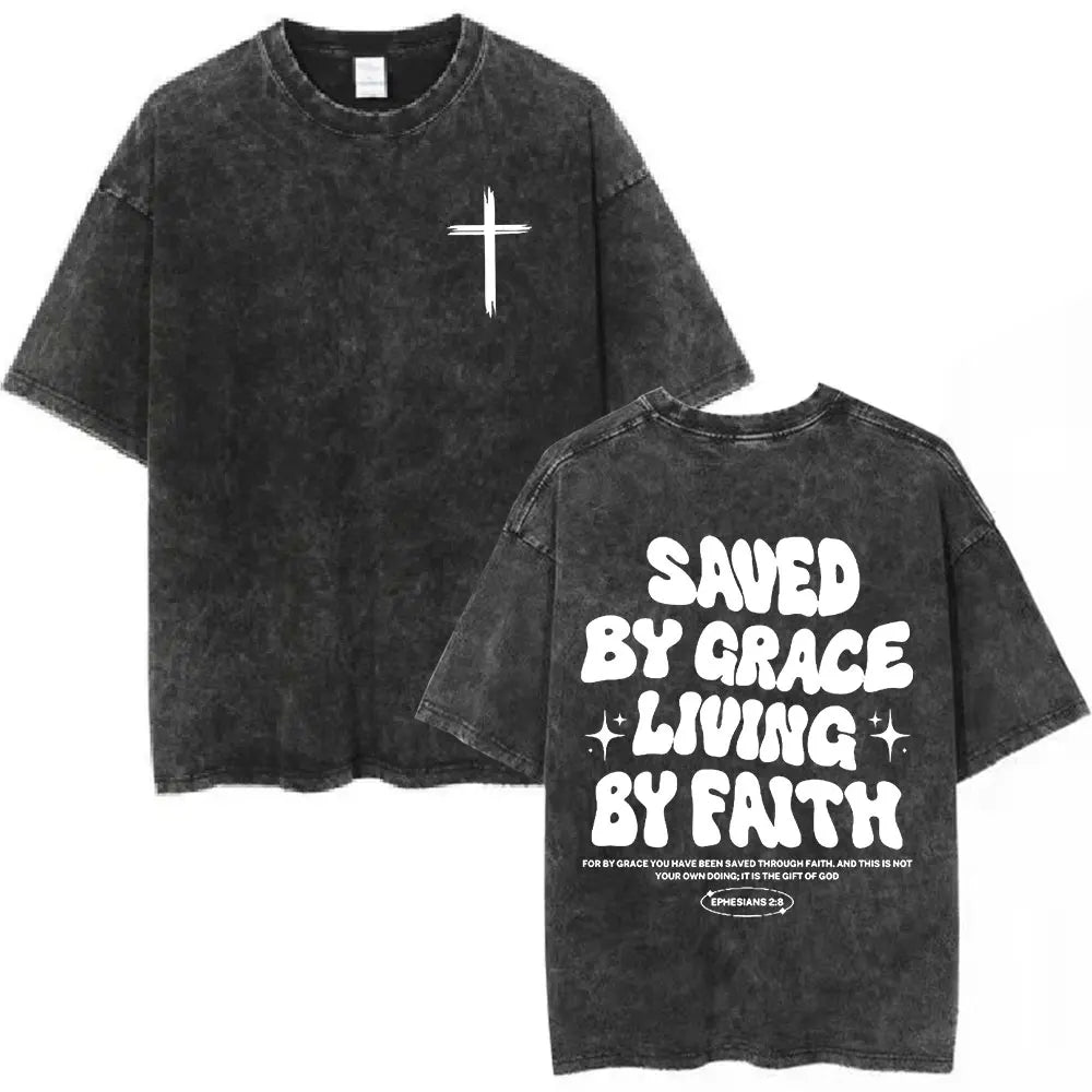 SAVED BY GRACE Washed T-Shirt