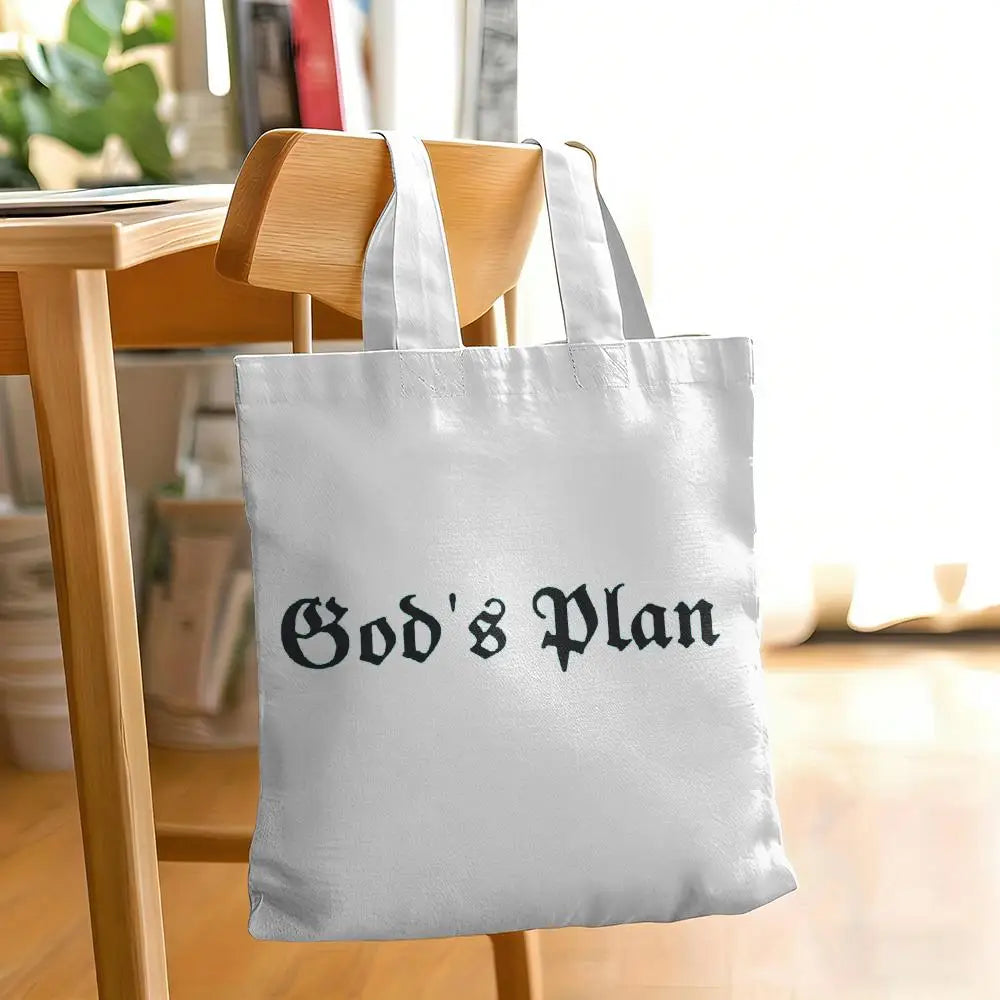 GOD'S PLAN Canvas Tote Bag Collection