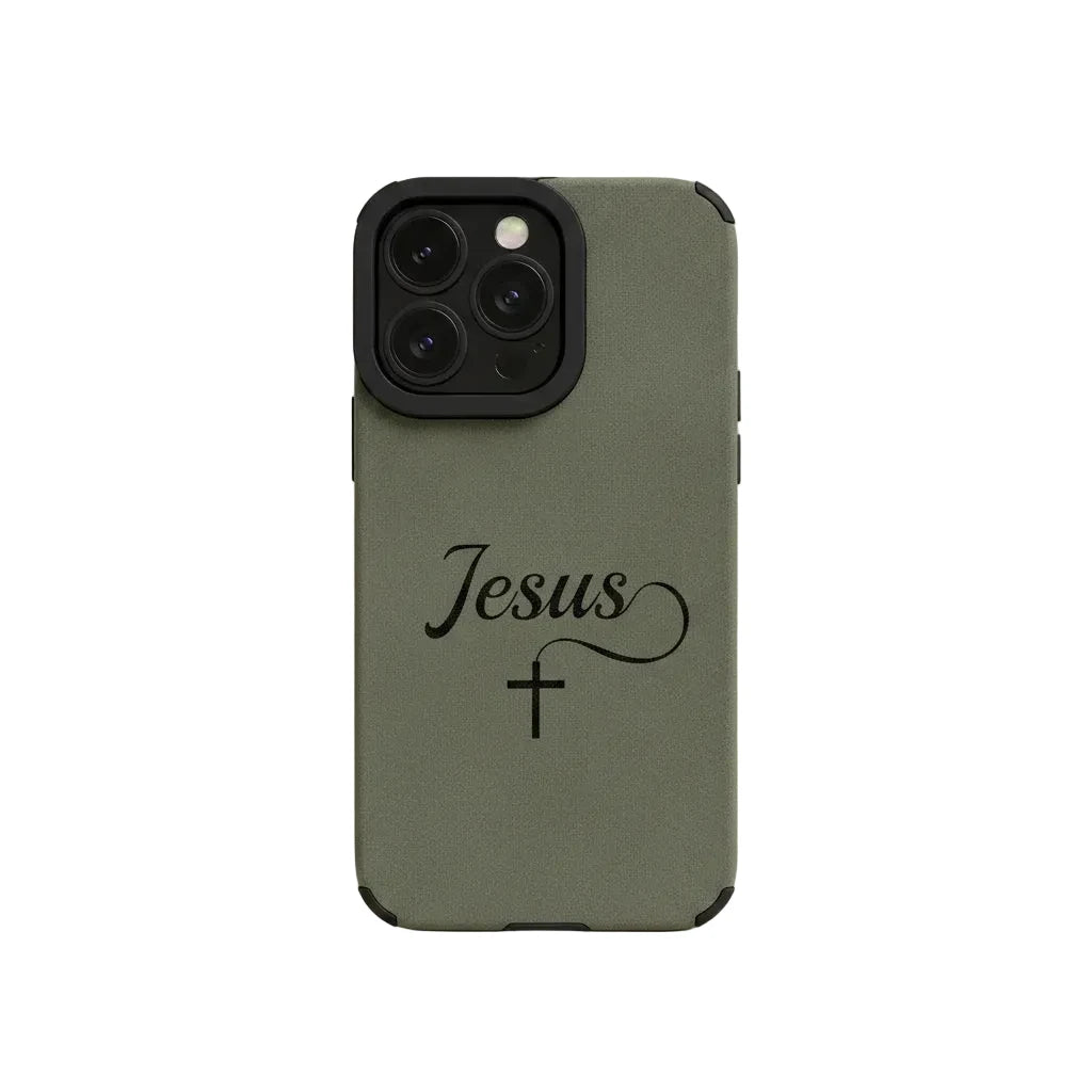 Suede Jesus iPhone Case